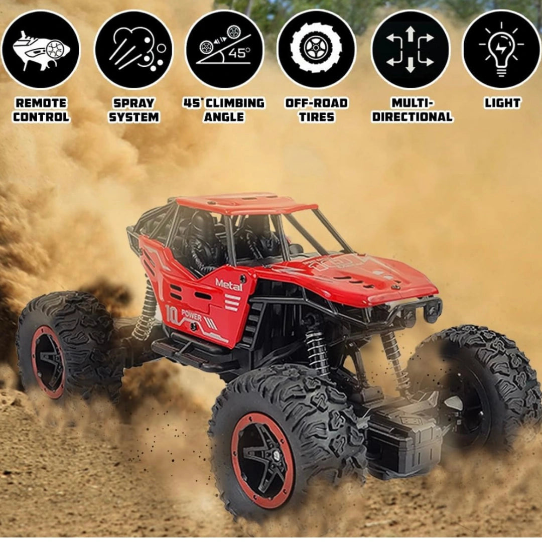 Remote Control Rock Crawler: High-Speed Rechargeable 4WD Monster Racing Car