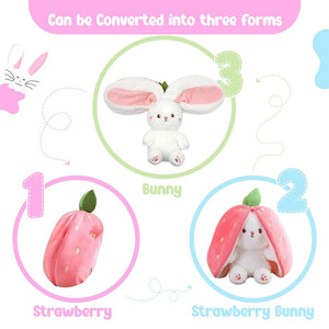 Soft Rabbit Plush: Adorable Bunny Stuffed Animal with Zipper