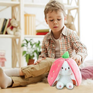 Soft Rabbit Plush: Adorable Bunny Stuffed Animal with Zipper