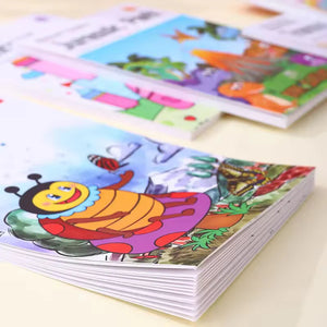 Wishluck's Set of 3 Compact Drawing Books with 6-Color Strip