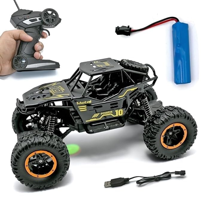 Remote Control Rock Crawler: High-Speed Rechargeable 4WD Monster Racing Car