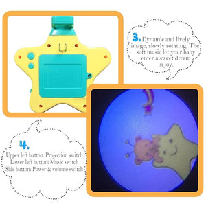 Star Projector with Light and Music For Kids