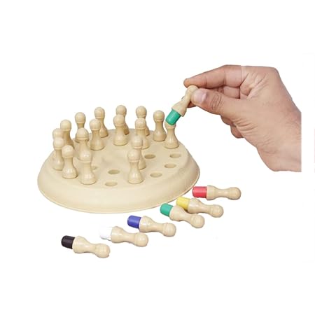 Wishluck's Wooden Memory Match Stick Chess