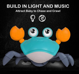 WishLuck Crawl & Learn Crab - Tummy Time Hack Toy  (USB Charging)