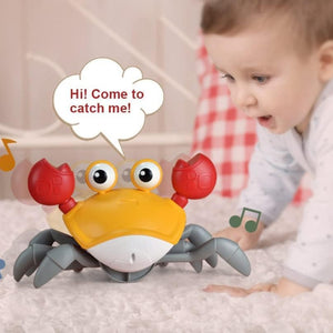 WishLuck Crawl & Learn Crab - Tummy Time Hack Toy  (USB Charging)