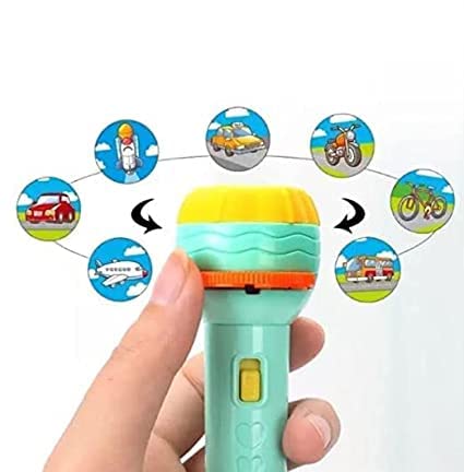 Mini projector flashlight torch for kids