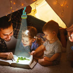 Mini projector flashlight torch for kids