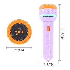 Mini projector flashlight torch for kids