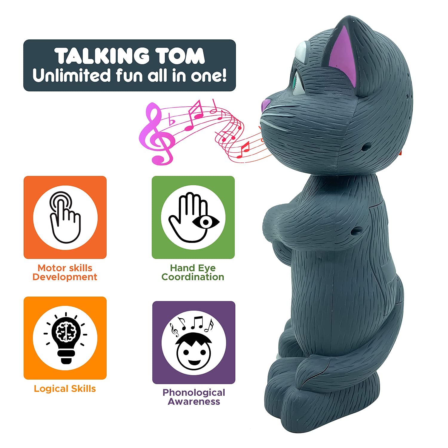 Smart Talking Tom Cat: A Musical Toy for Children with Recording and Repeat Capabilities