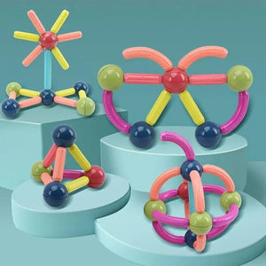 Wishluck's Magnetic Sticks Building Blocks For Kids