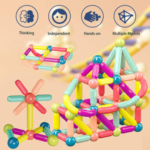 Wishluck's Magnetic Sticks Building Blocks For Kids