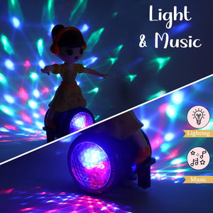 360 Degree Twirling Pretty Princess Doll with Party Music & Lights