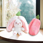 Soft Rabbit Plush: Adorable Bunny Stuffed Animal with Zipper