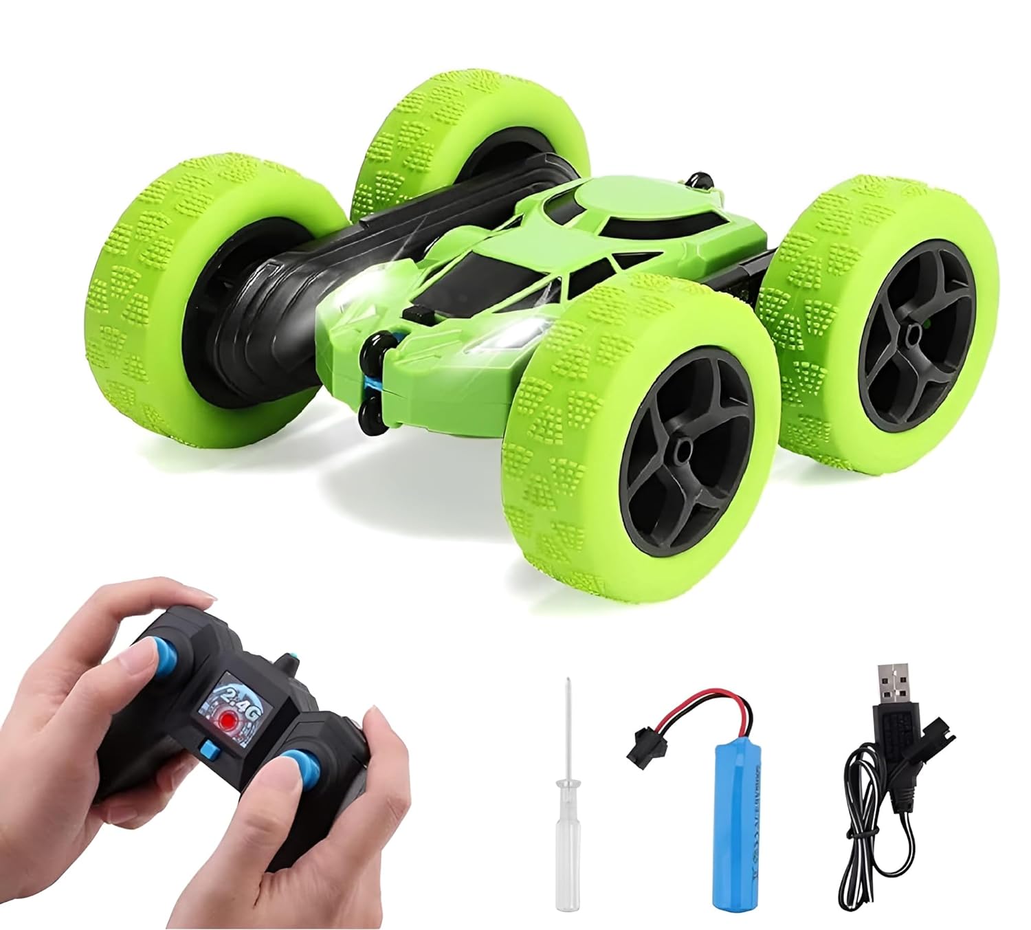 Drift Stunt Racing Car Double Flip 360 Off Road Remote Control Car (Multicolor)