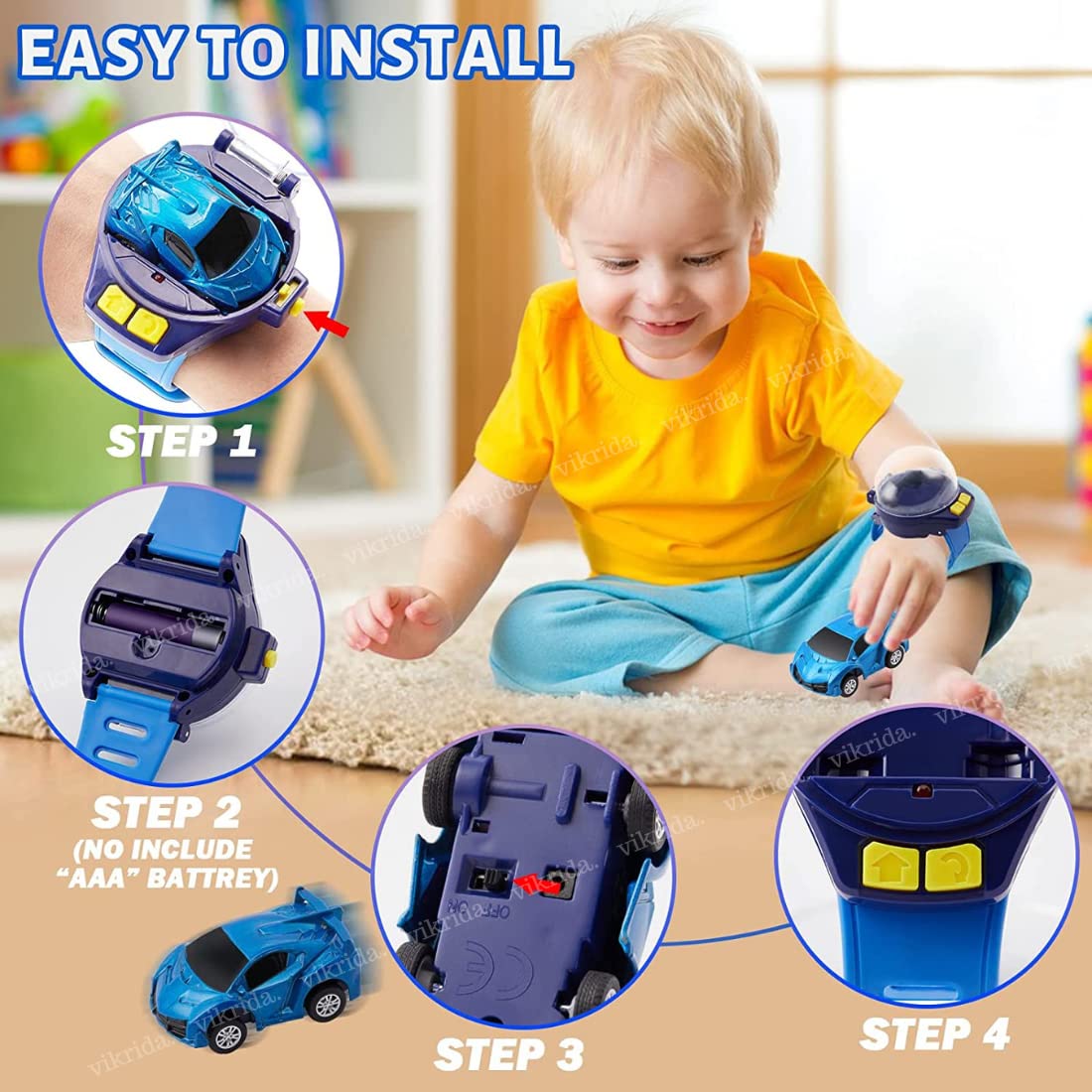 Mini Watch Remote Control Car Toys