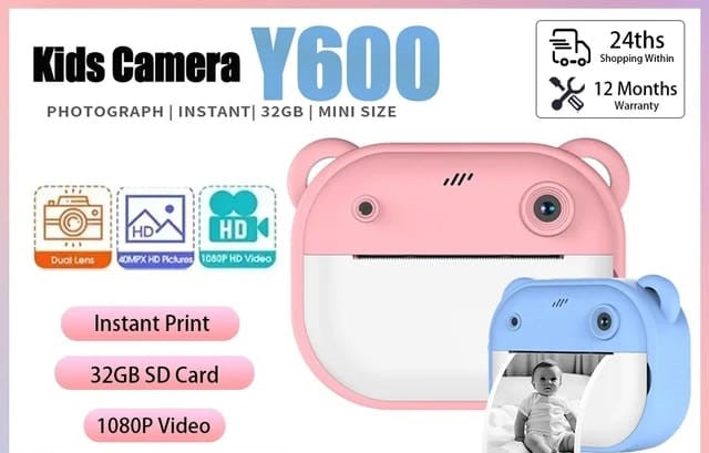 Wishluck's Instant Digital Camera for Kids