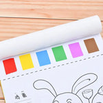 Wishluck's Set of 3 Compact Drawing Books with 6-Color Strip