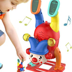 Wishluck's Upside Down Musical  Clown Handstand Walking Joker Toy