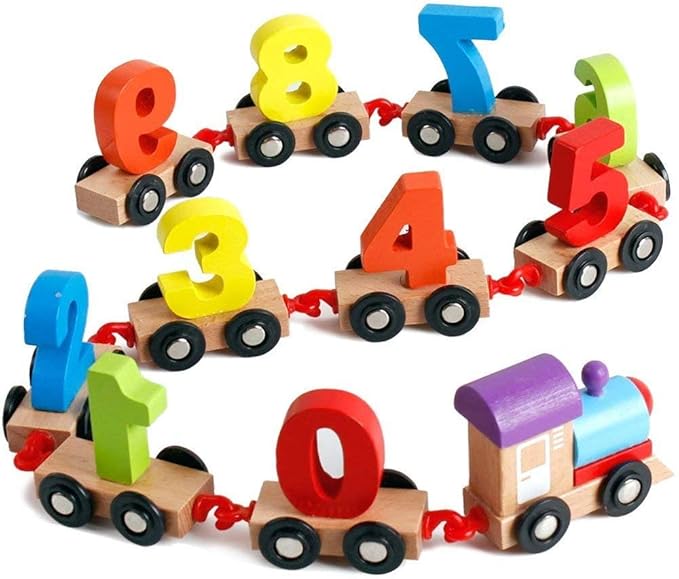 Wishluck's Educational Wooden Toy Train (5% Off on your First Order)