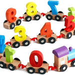 Wishluck's Educational Wooden Toy Train (5% Off on your First Order)