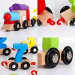 Wishluck's Educational Wooden Toy Train (5% Off on your First Order)