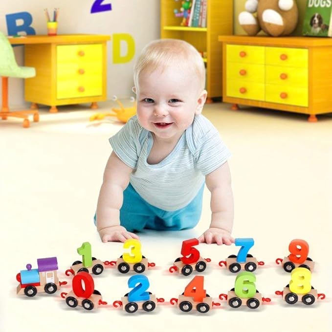 Wishluck's Educational Wooden Toy Train (5% Off on your First Order)