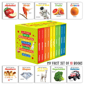 Wishluck's LKG Class Picture Book Box Set Of 10 Board Books