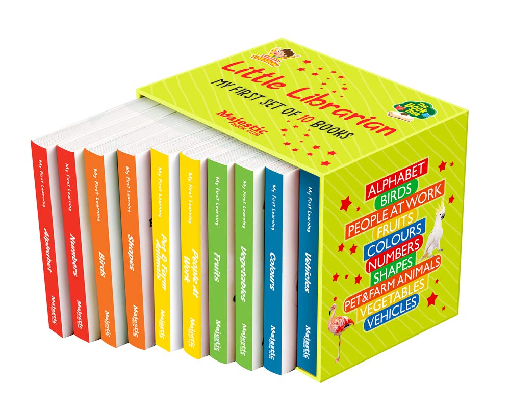 Wishluck's LKG Class Picture Book Box Set Of 10 Board Books