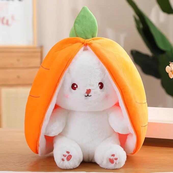 Soft Rabbit Plush: Adorable Bunny Stuffed Animal with Zipper