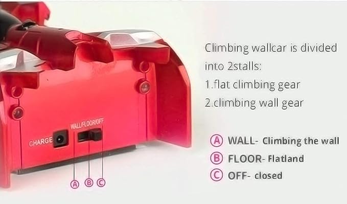 ClimbMax™ Remote Control Wall Climbing Car